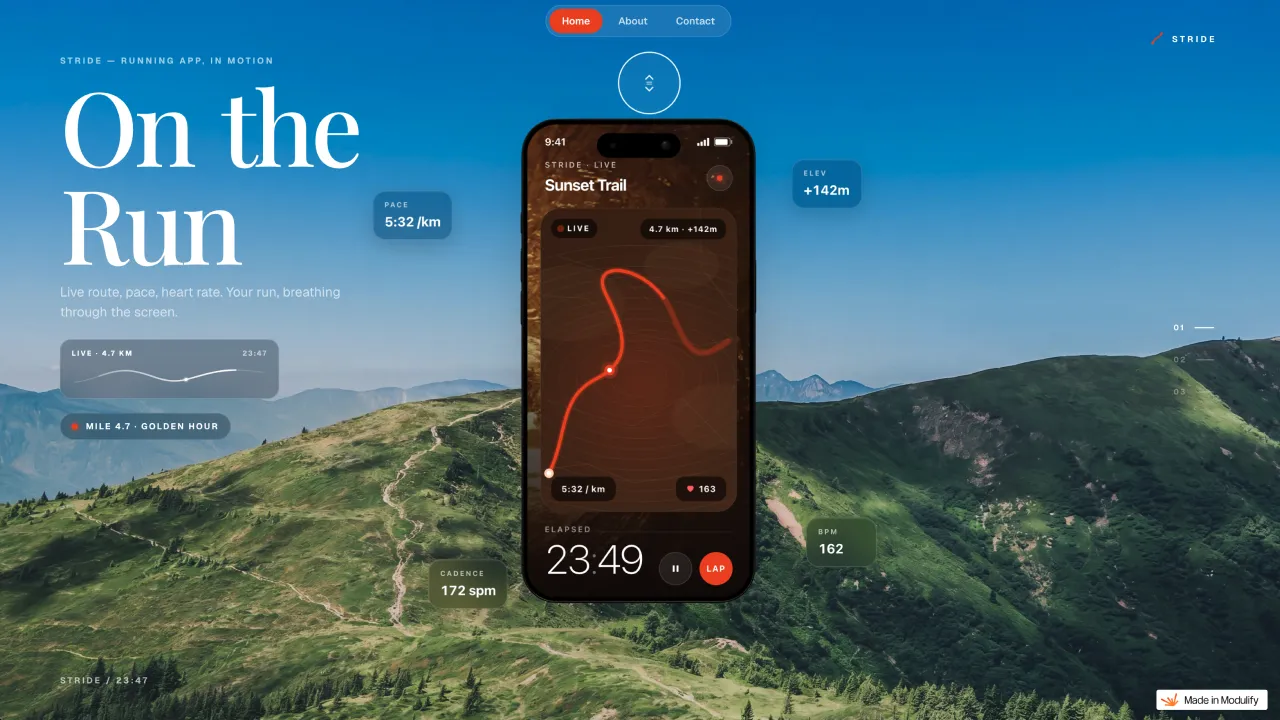 Marathon template preview