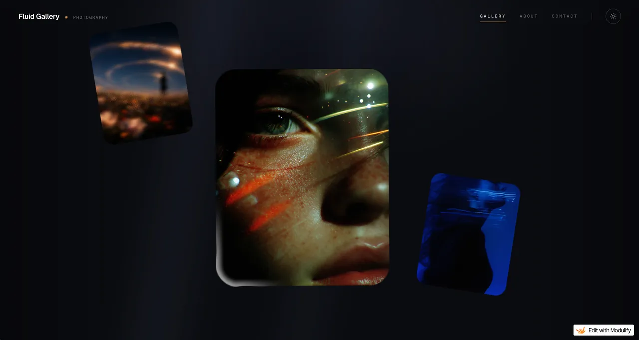 Fluid Gallery template preview