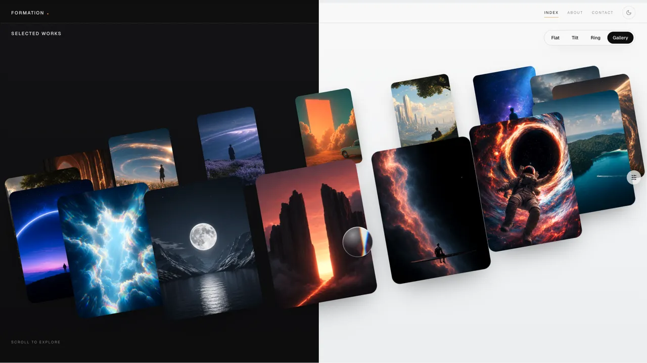 Reverie template preview