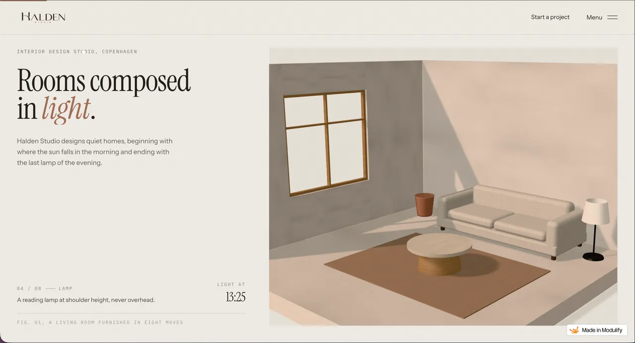 Halden Studio template preview