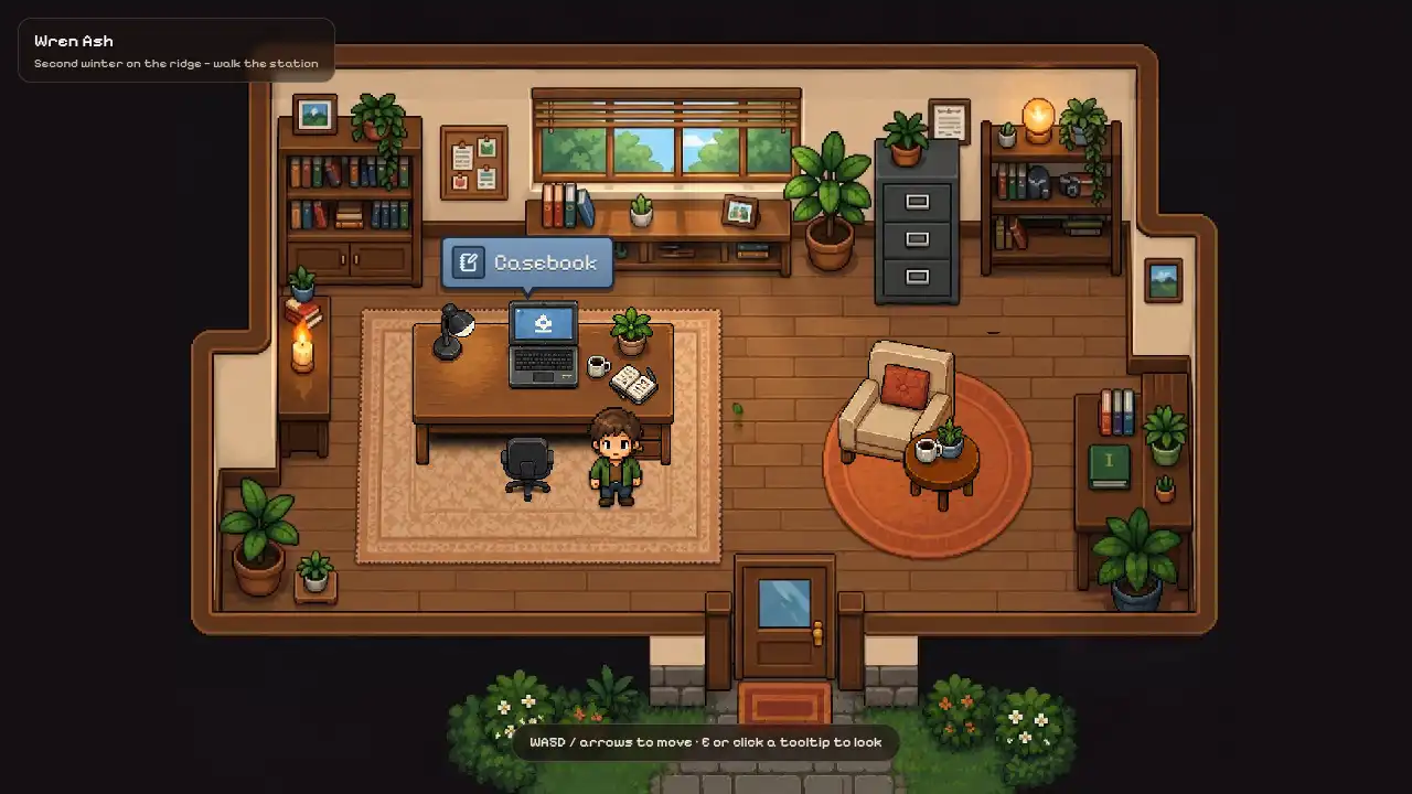 Hollow Pines template preview