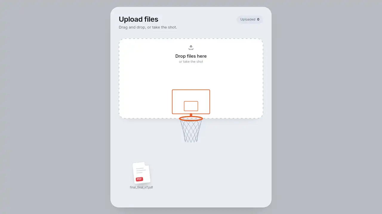 Nothing but net template preview