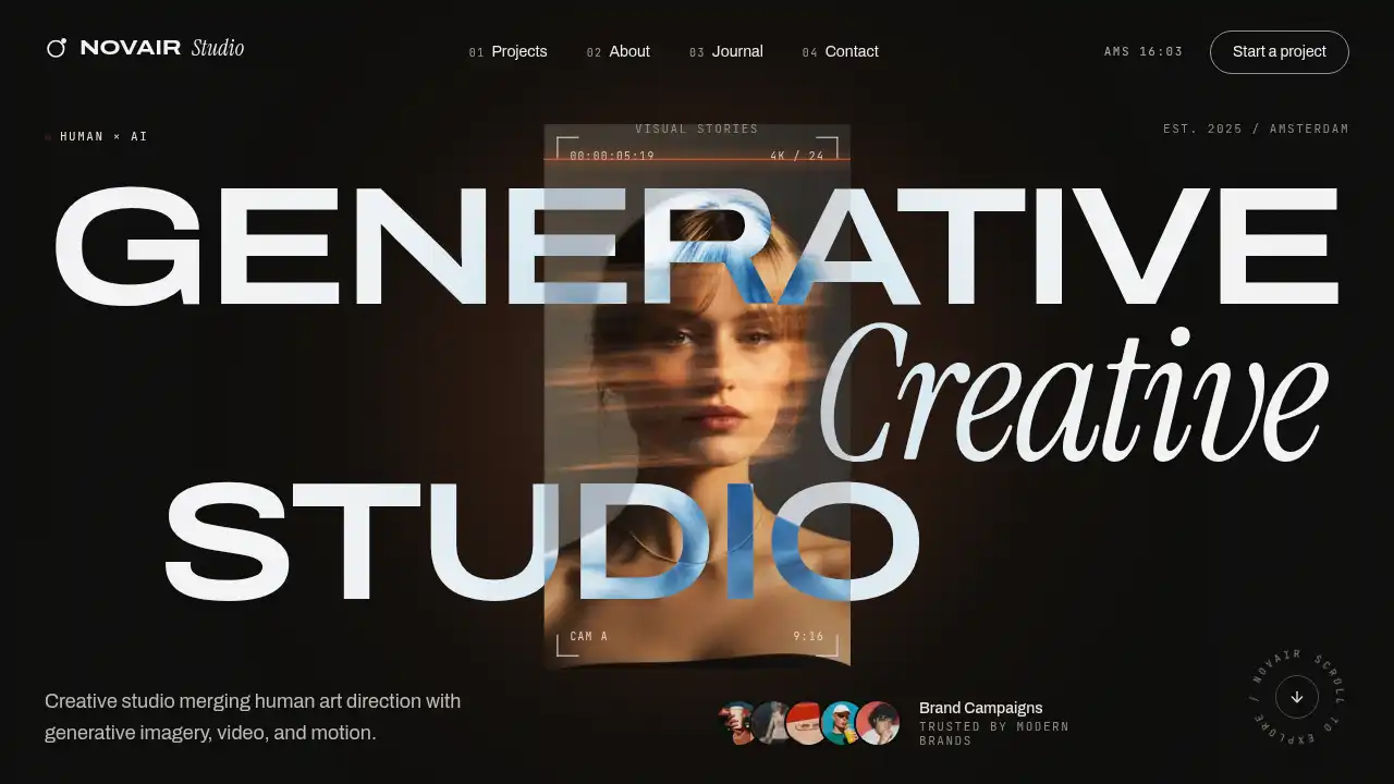 NOVAIR Studio template preview