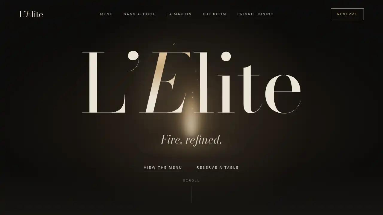 L’Élite template preview