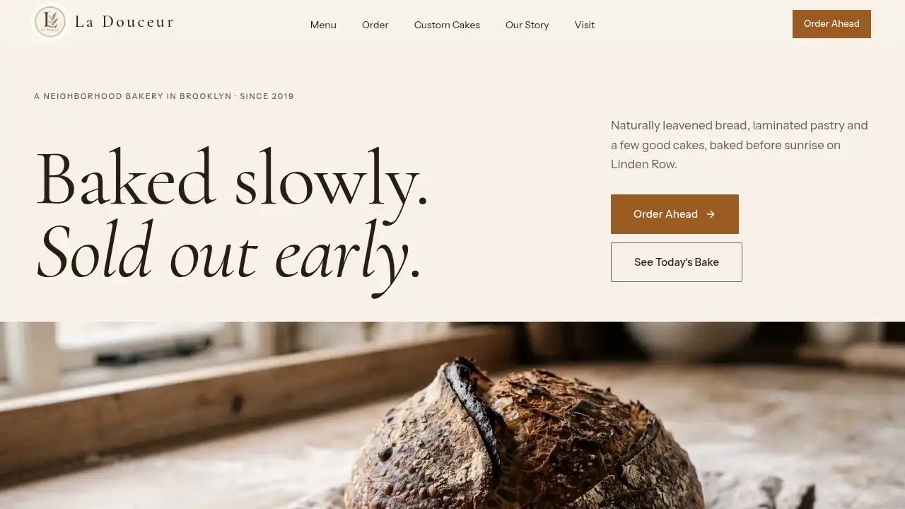 La Douceur template preview